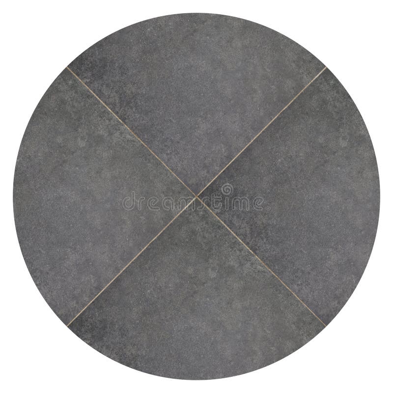 Grey Round Ceramic Tile Seamless, Can Be Used Indoors and Outdoors