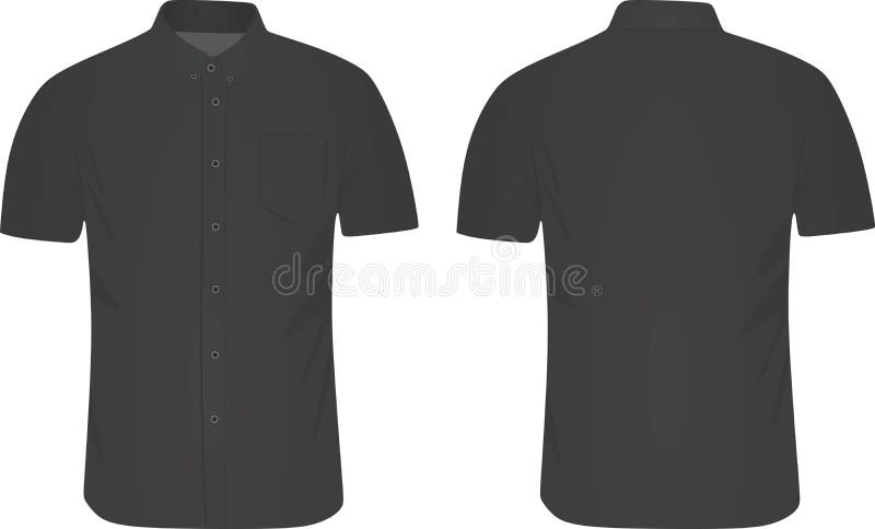 Grey short sleeve shirt stock vector. Illustration of clean - 102029366