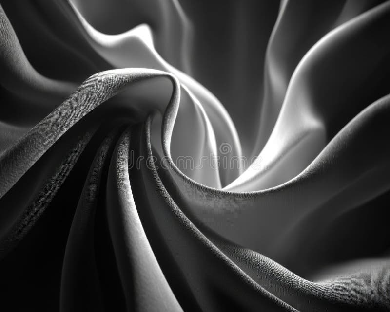 Grey Silk Fabric Drape Abstract Background vector illustration