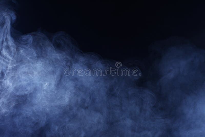 Grey Smoke blu su fondo nero fotografia stock libera da diritti Grey Smoke blu su fondo nero fotografia stock libera da diritti