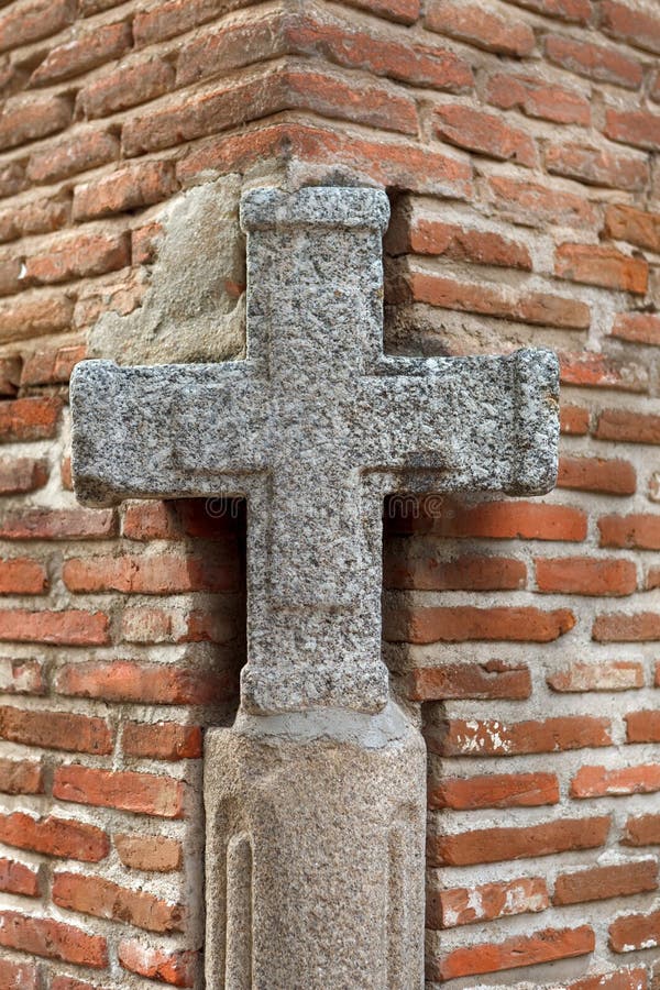 Brick Cross Of Christ Textured Stock Image Image of built, dark 4548045