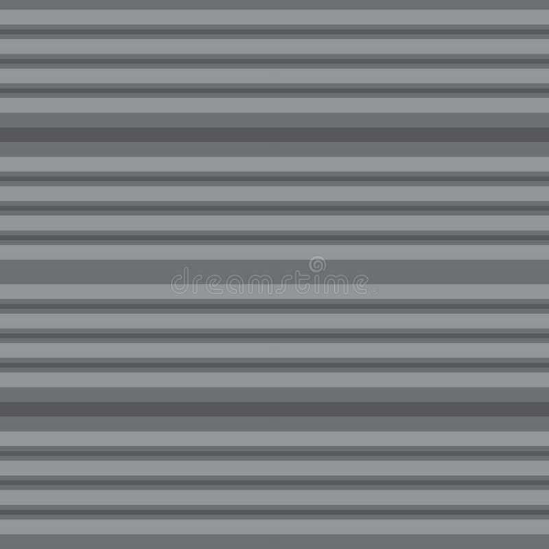 Grey Stripe Seamless Pattern Background in Horizontal Style Stock