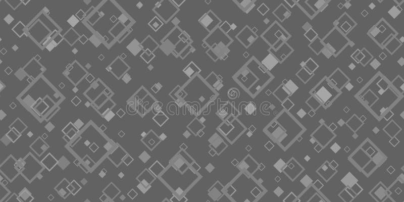 Grey Tech Finance Fintech Background. Abstract Pixel Seamless Pattern. Digital Business Technology or Science Research royalty free stock photography