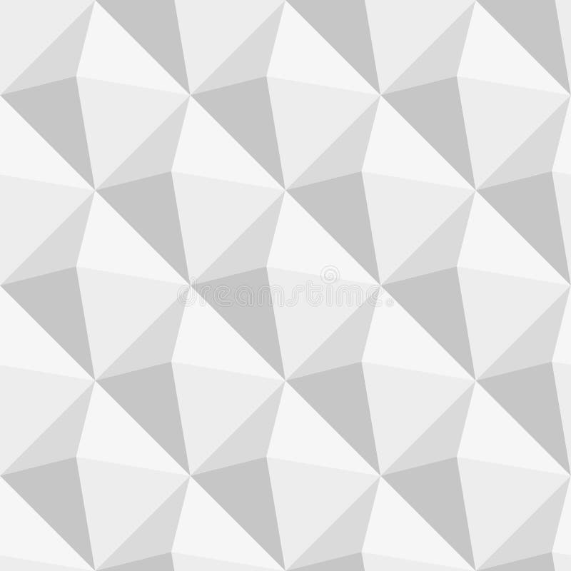 Grey Triangles Seamless Pattern Stock Vector - Illustration of concept ...