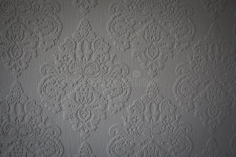 Grey Wallpaper Pattern on a Wall, UK Stock Photo Image of pattern, shape 114508406