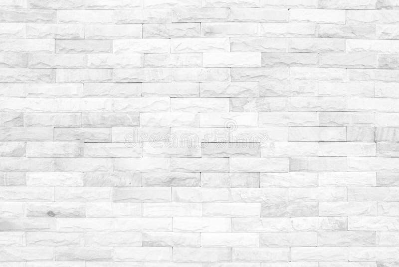 Grey and White Brick Wall Texture Background. Brickwork or Stone Stock