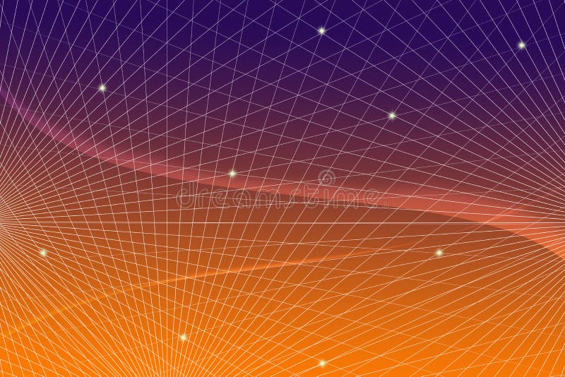 Abstract Futuristic Grid Gradient Network Web Background Scientific Engineering Information Technology Communication