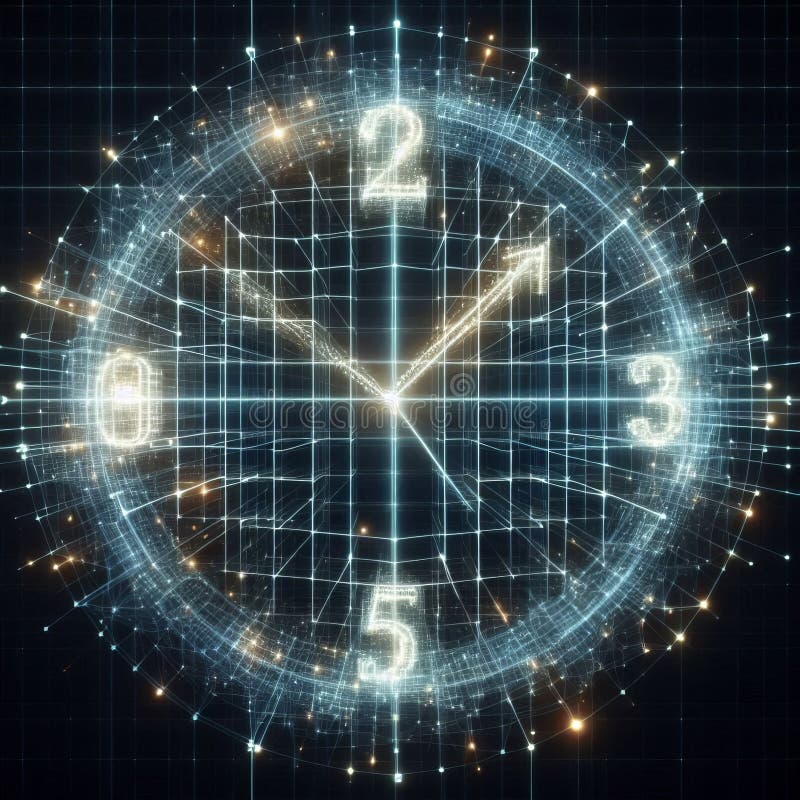 A grid or lattice structure made of intersecting holographic be stock illustration