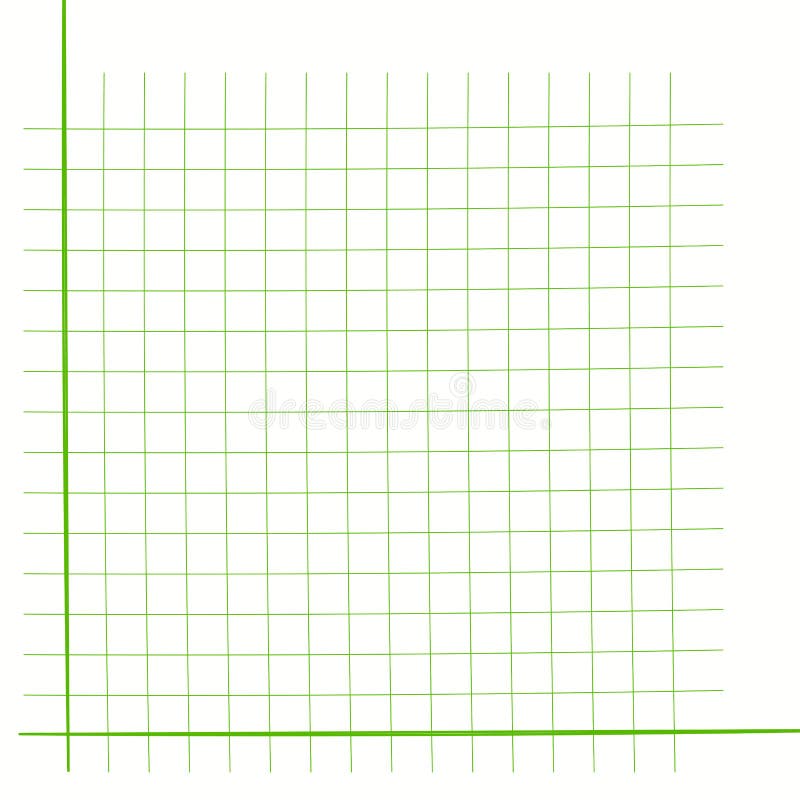 Grid Paper. Mathematical Graph. Cartesian Coordinate System with Xaxis
