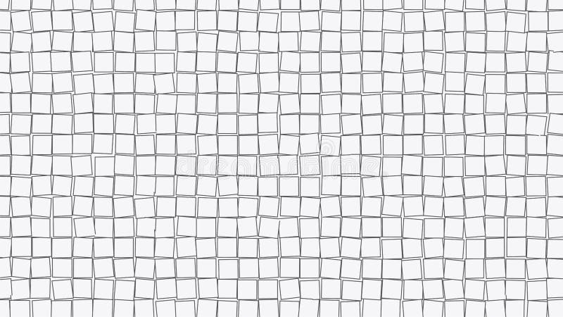 Grid pattern. Many squares drawn on white paper. 3d abstract grid backdrop. Vector illustration vector illustration
