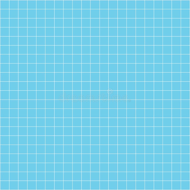 Grid square graph line full page on blue paper background, paper grid square graph line texture of note book blank, grid line stock illustration