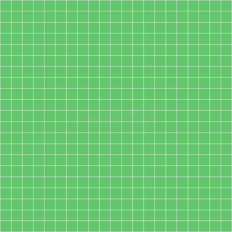 Grid square graph line full page on green paper background, paper grid square graph line texture of note book blank, grid line vector illustration