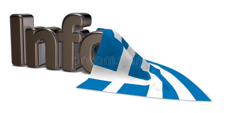 Griechenland-Informationen stock abbildung Griechenland-Informationen stock abbildung