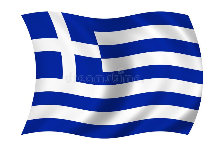 Griechische Markierungsfahne lizenzfreie abbildung Griechische Markierungsfahne lizenzfreie abbildung