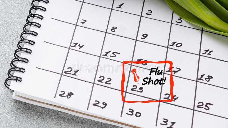 Griepvaccinatie stock foto's