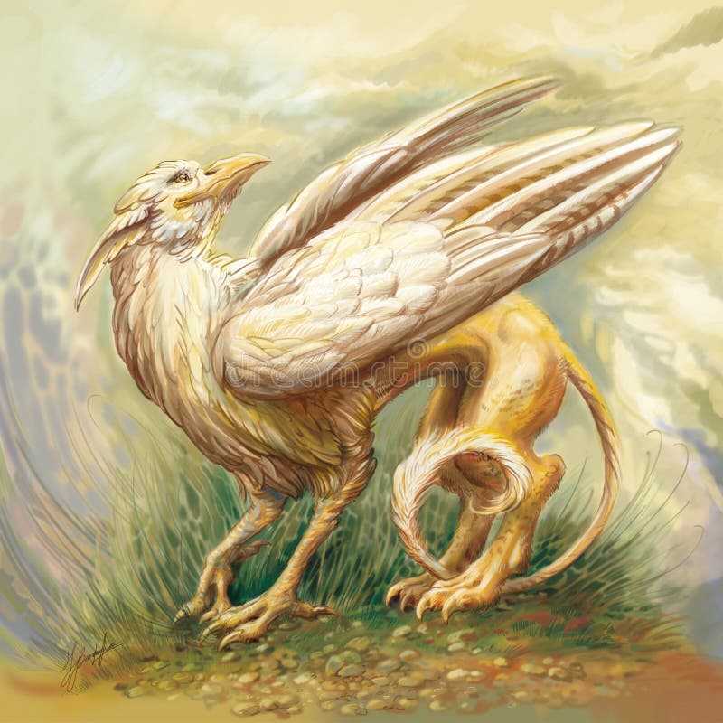 Wat Is Een Griffioen Griffioen stock illustratie. Illustration of adelaar, voorhistorisch