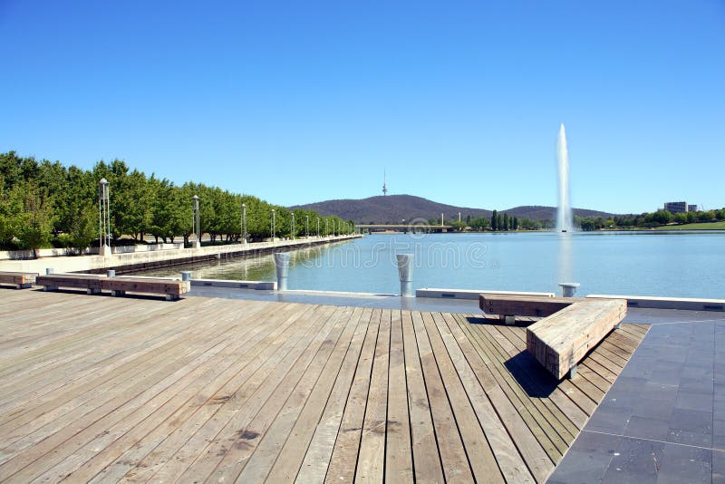 Lake Burley Griffin is an artificial lake in the centre of Canberra, the capital of Australia. It was completed in 1963 after the Molonglo River was dammed. It is named after Walter Burley Griffin, the American architect who won the competition to design the city of Canberra. Lake Burley Griffin is an artificial lake in the centre of Canberra, the capital of Australia. It was completed in 1963 after the Molonglo River was dammed. It is named after Walter Burley Griffin, the American architect who won the competition to design the city of Canberra.