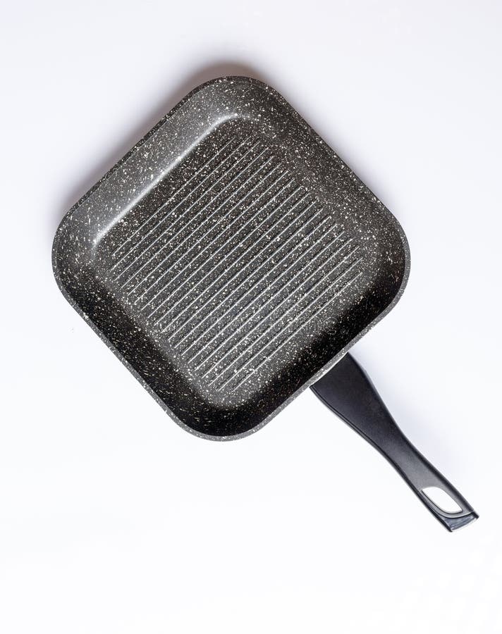 Grill Pan Isolated on White Background. Stock Image Image of cookery