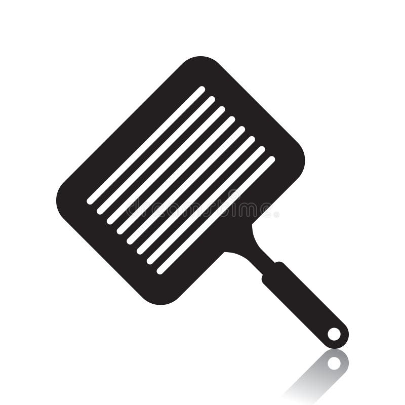 Grill Pan. Vector Illustration Decorative Background Design Stock
