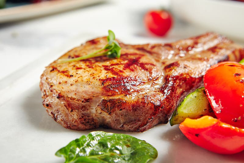 Grill Pork Chops with Vegetables