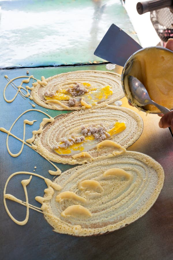 Grill sweet crepes stock photo. Image of homemade, crepe 50639362