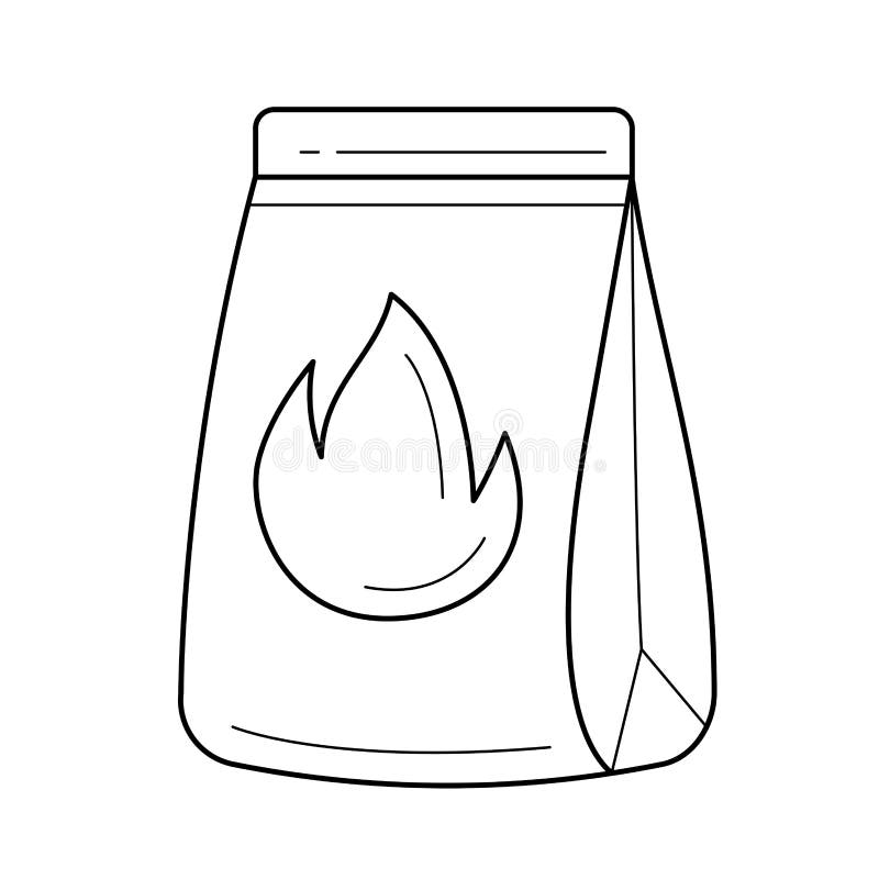 Grilla węgla drzewnego wektoru linii ikona ilustracja wektor Grilla węgla drzewnego wektoru linii ikona ilustracja wektor