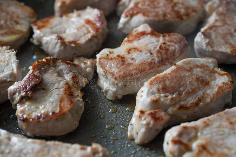 Grillad grisköttfilet royaltyfri fotografi