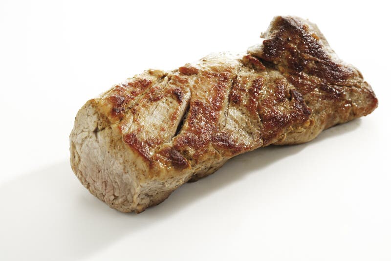 Grillad grisköttfilet, närbild royaltyfri foto
