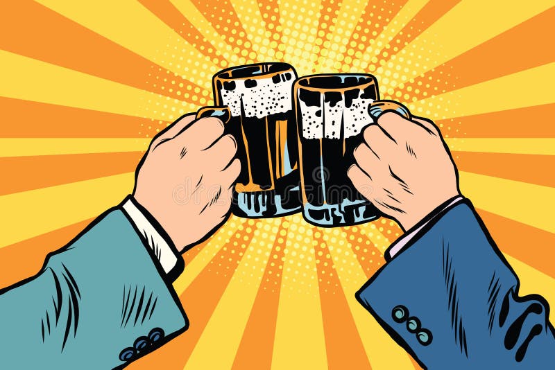 Grillage de l'affiche de partie de bière de mains illustration de vecteur Grillage de l'affiche de partie de bière de mains illustration de vecteur