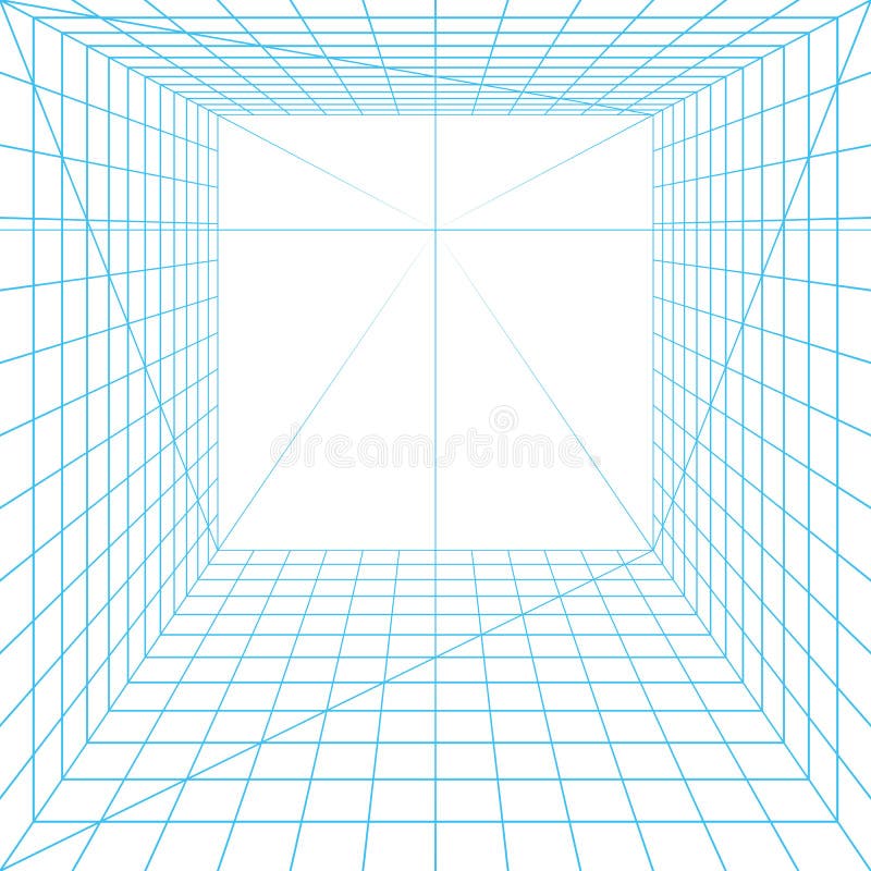 Grille de perspective illustration libre de droits Grille de perspective illustration libre de droits