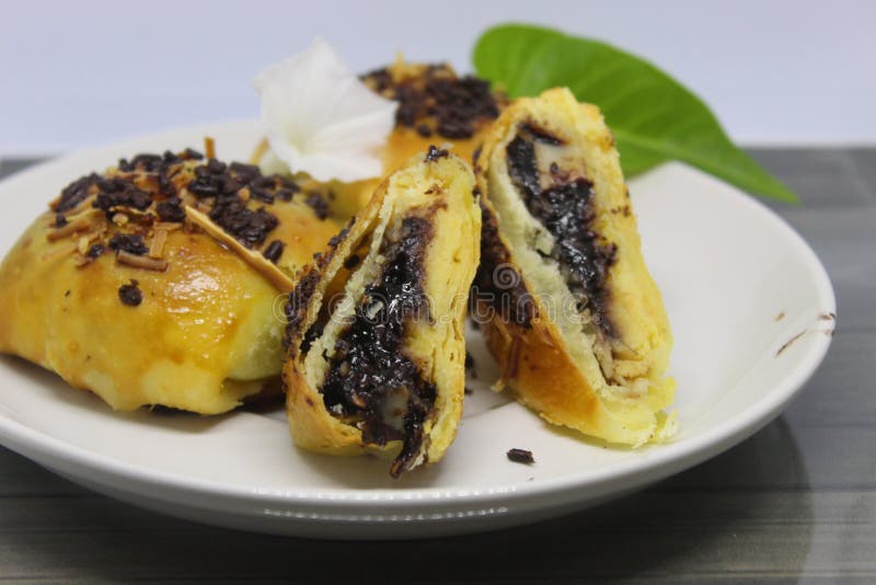 Grilled Banana from West Java in Pattern Background. Delicious Grilled