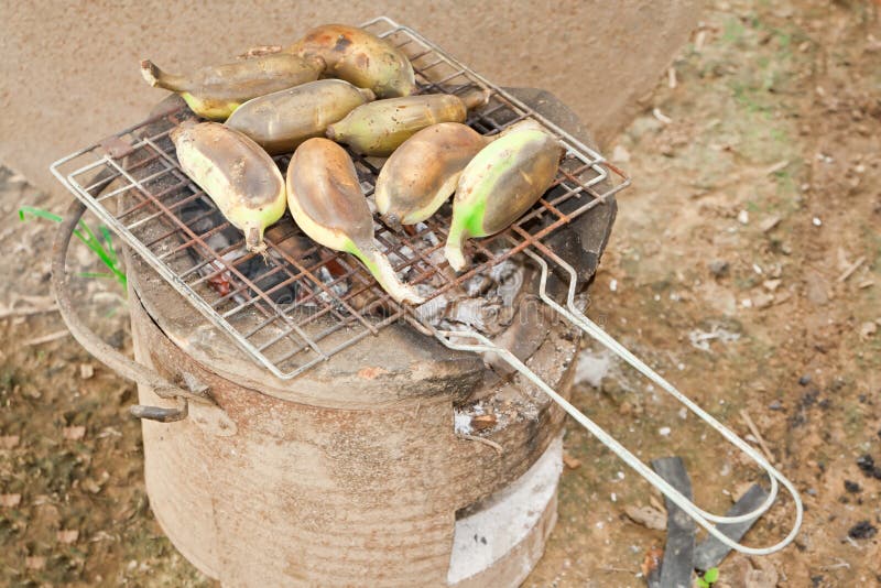 Grilled bananas. stock image. Image of culture, calories 35106489