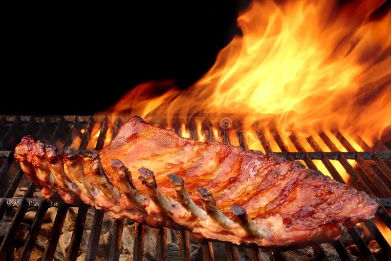 Grilled Barbecue Pork Ribs