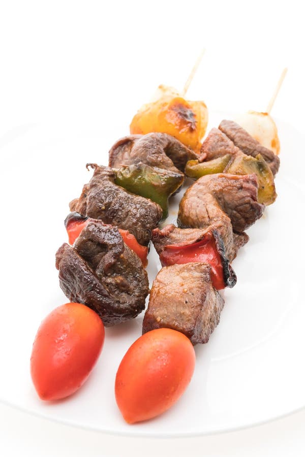 Grilled beef bbq stick stock image. Image of grill, summer 72863505
