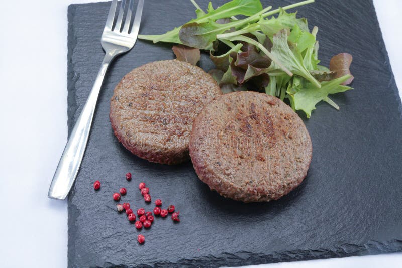 Grilled beef ground steak stock photo. Image of meat 166876842