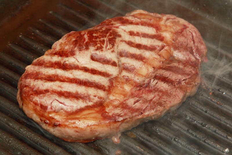 Grilled beef steak stock image Grilled beef steak stock image