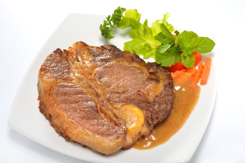 Grilled beef stock photo. Image of baked, sauce, plate 30633568
