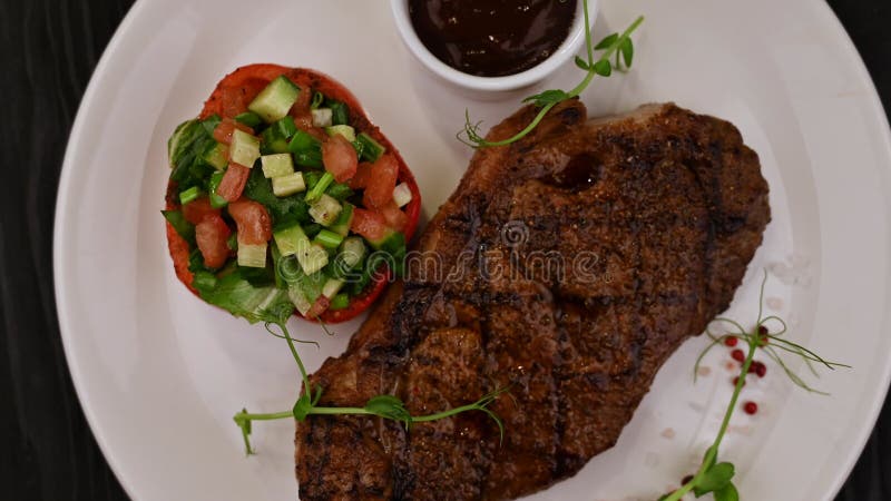 Grilled black angus steak