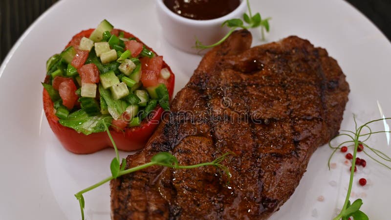 Grilled black angus steak