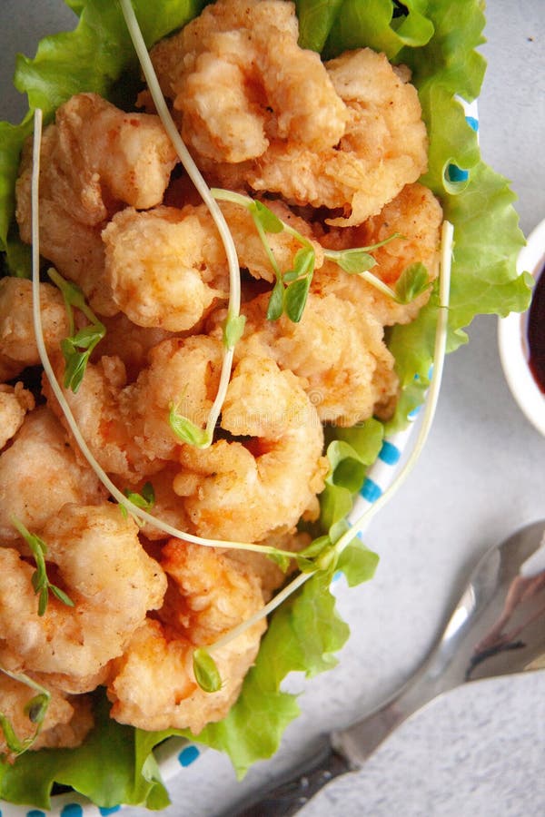 Breaded shrimp stock image. Image of easy, create, food 137571537