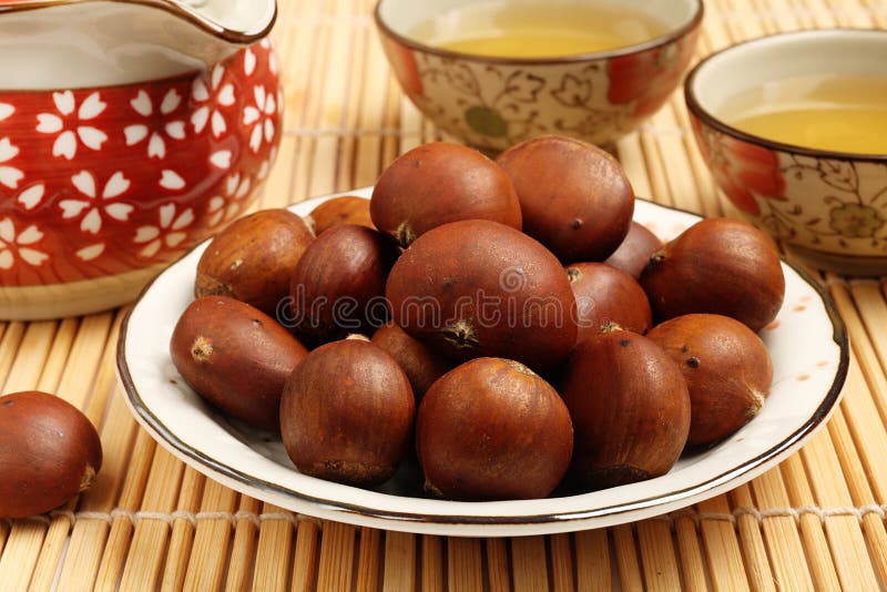 Grilled chestnuts