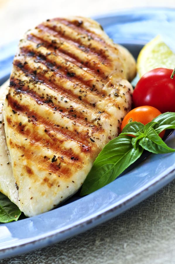 Grilled chicken breasts