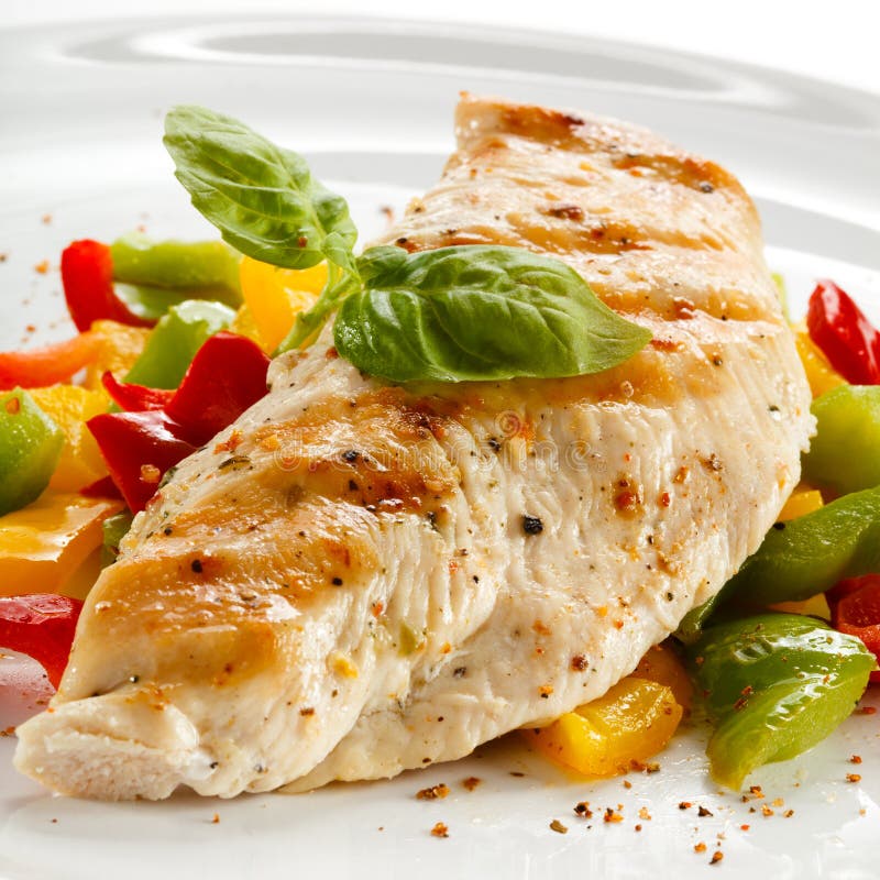 Grilled chicken fillet stock image. Image of barbecue 36504385