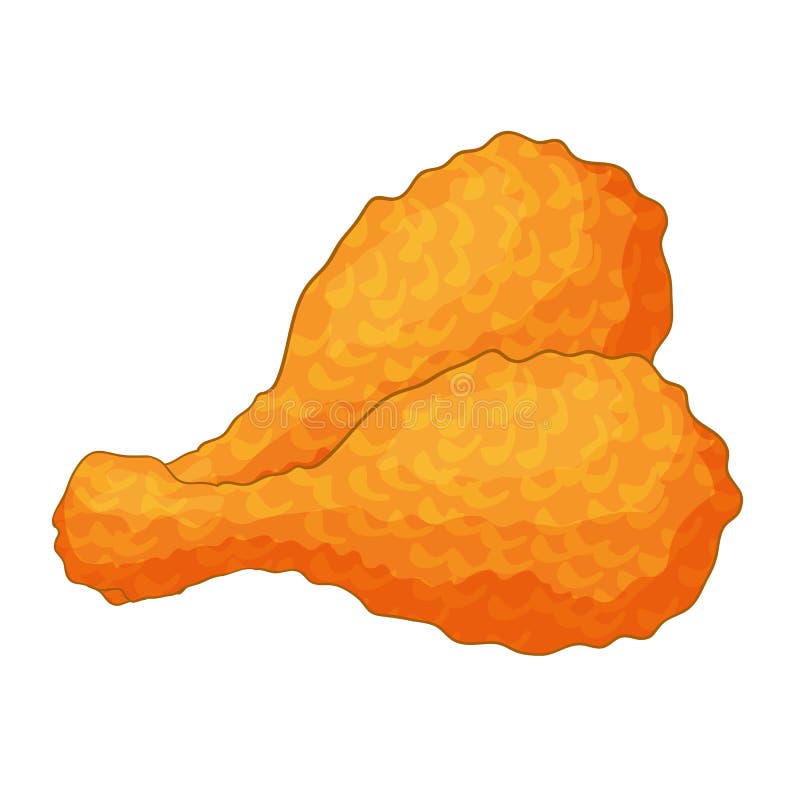 Grilled Chicken Leg Icon, Cartoon Style Stock Vector - Illustration of ...