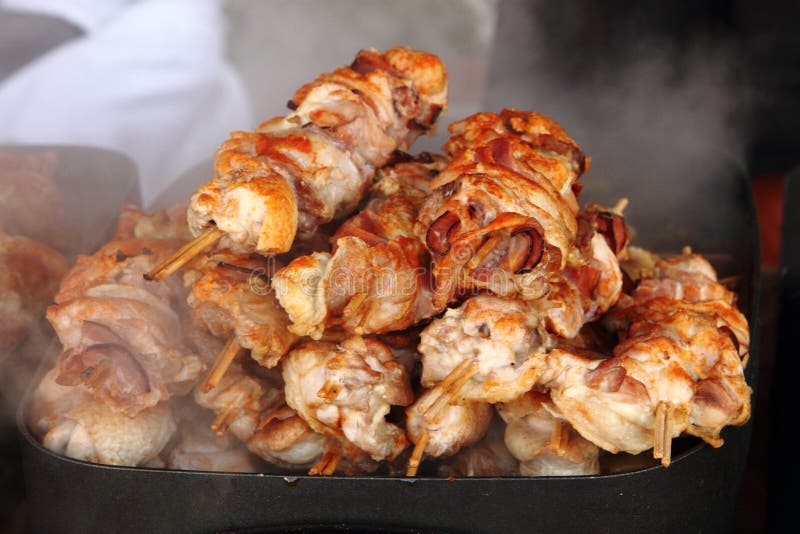 Grilled chicken meat