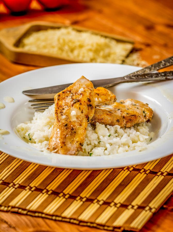 Grilled chicken with rice stock image. Image of asia 104828551