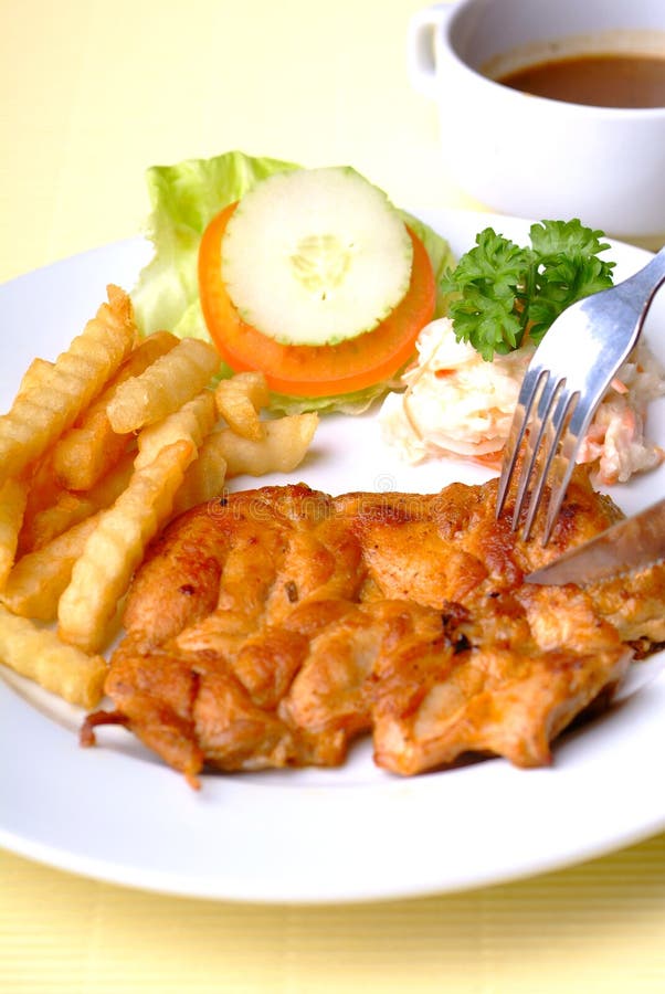 Grilled Chicken Steak stock photo. Image of mexican, steak 18300586