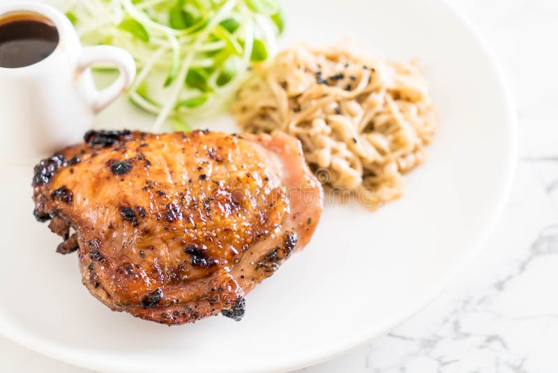Grilled chicken steak stock photo. Image of healthy 107932136