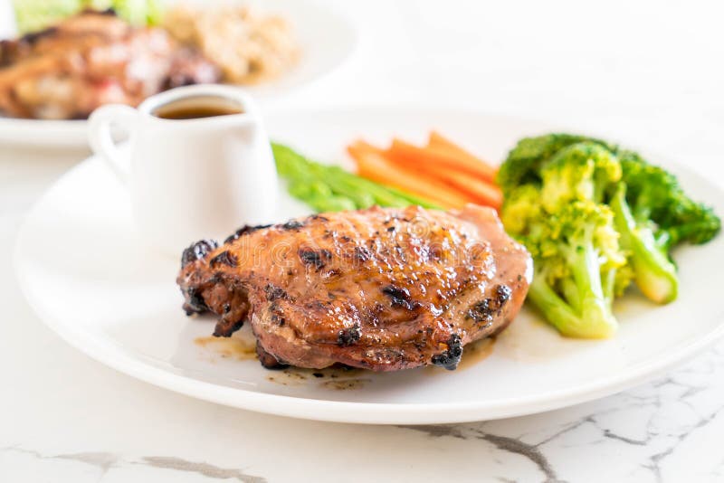 Grilled chicken steak stock image. Image of steak, roast 112638565