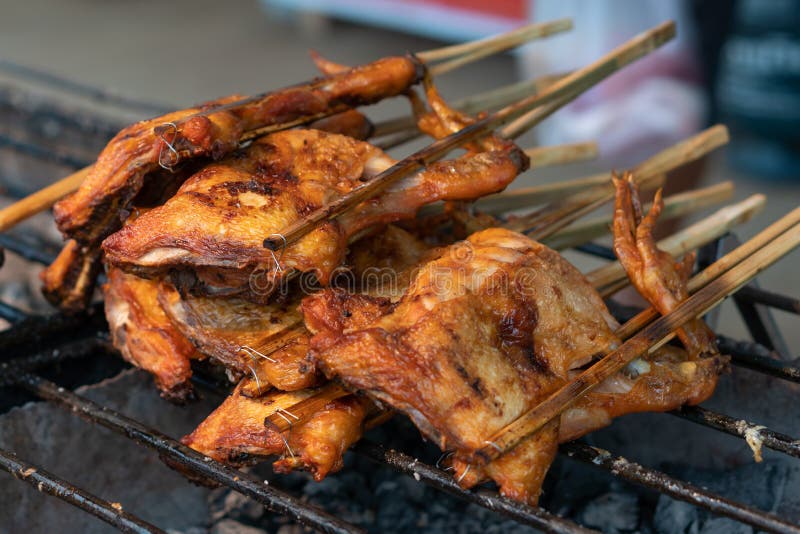 Grilled Chicken on the Stove Stock Photo Image of cook, barbeque